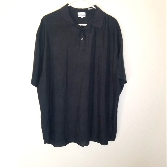 Neiman Marcus silk polo shirt Quiet Luxury - Picture 1 of 8